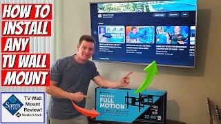 Member's Mark FULL MOTION Extended TV Wall MOUNT | Install & Review