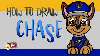 How to Draw Chase from Paw Patrol - Little Hatchlings Art Lessons