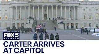 Jimmy Carter procession arrives at U.S. Capitol | FOX 5 News