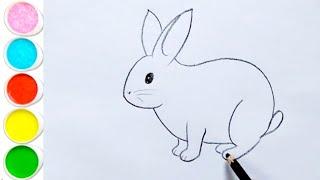 How to draw Rabbit drawing easy step by step ||Rabbit drawing for beginners ||