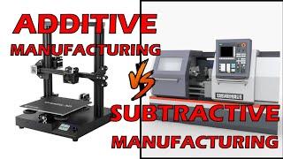 Difference Between 3D Printing and Conventional Manufacturing Processes | Additive vs Subtractive