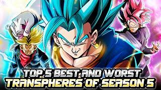 Top 5 Best & Worst Transpheres in Dragon Ball The Breakers Season 5