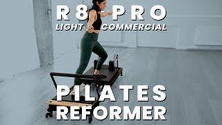 The R8-Pro Light Commercial/Home Pilates Reformer in Black | Align-Pilates