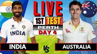 IND vs AUS Test: India vs Australia 1st Test Day 4 | Live Score & Commentary | IND vs AUS BGT 2024