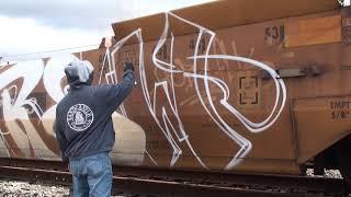 A day out with KEEP6 SDK (instagram @killakeep) Stomp Down Krew - Train Graffiti