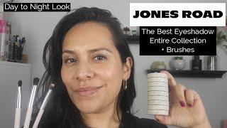 NEW  JONES ROAD - THE BEST EYESHADOW - Entire Collection - Day to Night Look - Review Swatches Demo