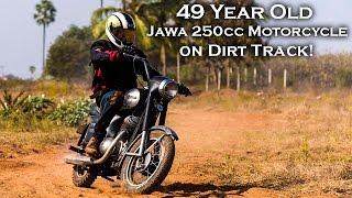 I took my 49 Year old JAWA to a Dirt Track!