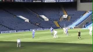 Frank Khalid scoring at Stamford Bridge.