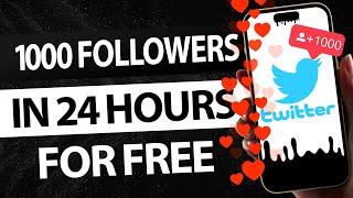 HOW TO GET FREE FOLLOWERS ON TWITTER 2024