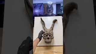 Sculpting my new Frank skull 9 years after my first attempt #donniedarko #frank #rabbit t