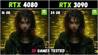 RTX 3090 VS RTX 4080 10 games tested at 1080p - 2k - 4k