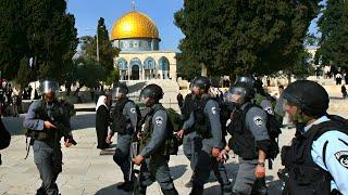 On Friday, when worshipers were pull out from Al Aqsa Mosque