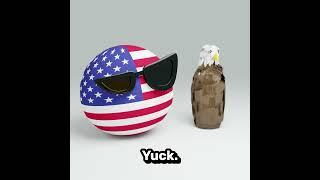 EAGLE vs BEAVER | Countryballs Animation