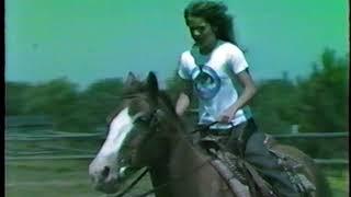 Michelle Riding Her Horse Four Socker on the Ranch in Stillwater,  Minnesota