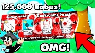  Spending 125,000 ROBUX on BACKROOMS PACK & GOT ??? in Pet Simulator 99!