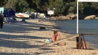 Barbati beach during a sunny October day