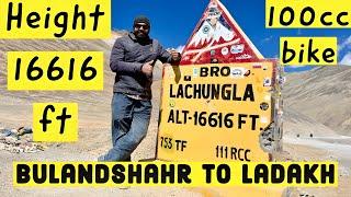 Leh Ladakh Road Trip On 100cc Passion Pro 2009 Model🫡 #roadtrip #ladakh