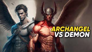 Archangel Gabriel vs Persian Demon Prince: Epic Battle Between Archangel and Darkness.