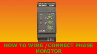 HOW TO WIRE|CONNECT PHASE MONITOR|PHASE FAILURE|ELECTRECA