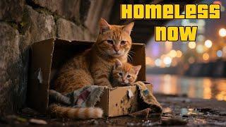 No One Helped Them - One Moment Changed Everything – Cat Mama & Kitty 何も残っていなかった…でも運命が変わった – 猫ママと子猫