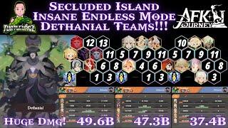 Secluded Island Insane Endless Mode Dethanial Teams!!! [AFK Journey]