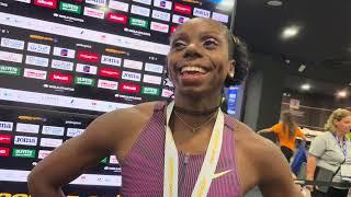 Brittany Brown After 200m Win at Rome Diamond League, Talks Life After Winning Olympic Bronze Medal