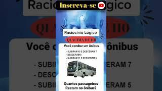 RACIOCÍNIO LÓGICO , PARA QI ACIMA DE 110. #curiosidade #conhecimento #raciocínio #inteligência