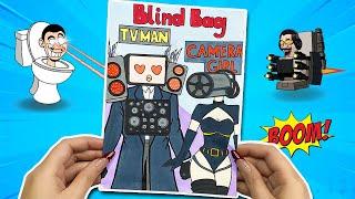 [paper diy] Titan TV Man love Camera Woman  Outfit Blind Bag Compilation 블라인드백 | asmr