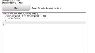 Java: CodingBat– String-1– endsLy