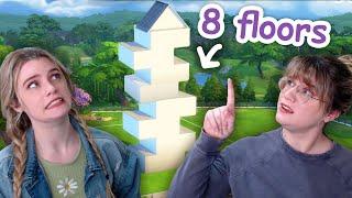 building an 8 floor home for 8 sims in the sims 4 | Growing Together #sponsored