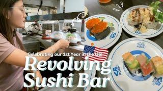 1 year na kami sa US!  Revolving Sushi Bar  | Retrogression