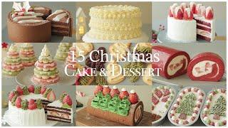 15가지크리스마스 케이크&디저트 레시피 모음.zip : 15 Christmas Cake&Dessert Recipe |홈베이킹 영상 Baking Video| Cooking tree