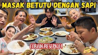 COBA MASAK BETUTU PAKAI SAPI DENGAN RESEP ANDALANKU UNTUK ANAK YANG SUDAH RINDU, MAKNYUS BANGETT