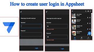 How to Create a Simple User Login Page in Appsheet