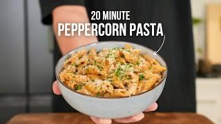 FAST 20 Minute Creamy Peppercorn Pasta Recipe