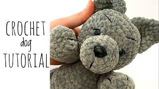 Crochet dog/wolf tutorial - free pattern