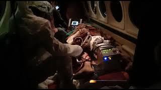 Patient shifted by Airrescuers Worldwide Pvt Ltd