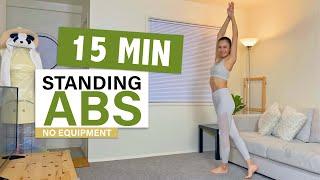 15 MIN STANDING ABS WORKOUT | No Equipment | Beginner Friendly | Standing Workout at Home