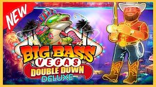 ДВЕ ТОПОВЫЕ БОНУСКИ С 5 СКАТЕРАМИ В НОВОМ  BIG BASS VEGAS DOUBLE DOWN DELUXE!!! ВСЕ РЫБАКИ НА X10!!