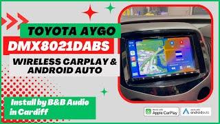 Neat Toyota Aygo Get Slimline Wireless CarPlay KENWOOD DMX8021DABS