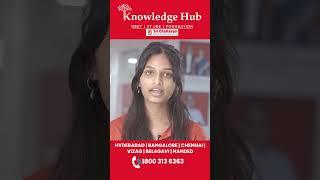 Student Testimonial  | Knowledge Hub  #students #knowledgehub #entranceexam