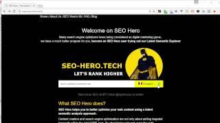 SEO Hero - [EN] Fast tour on SEO Hero tool