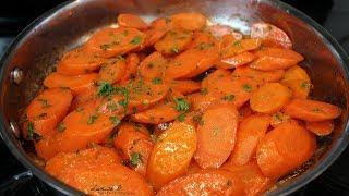 Easy Glazed Carrots Recipe | Stovetop Glazed Carrots | Episode 118