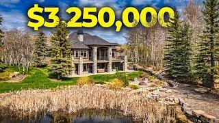 Inside a $3,250,000 Luxury Bearspaw Acreage OASIS With Amazing Extras!