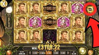  Rich Wilde and the Pearls of Vishnu (Play'n GO)  Uk Player Lands Quickest Epic Big Win Ever!