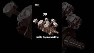3D  Engine working inside   #diy