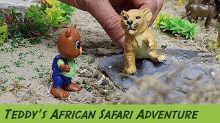 Teddy's Wild Safari Story: Meet Amazing African Savanna Animals! | Kids' Toy Cartoon Fun