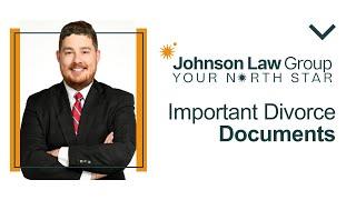 Family Law Attorney Jered Harris Explains Documents For Divorce