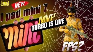 LIVE BGMI WITH NEW I PAD MINI 7 TURBO IS LIVE 