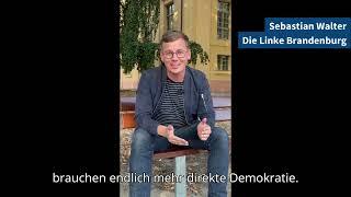 Videostatement - Sebastian Walter, Die Linke Brandenburg zu Demokratiepolitik